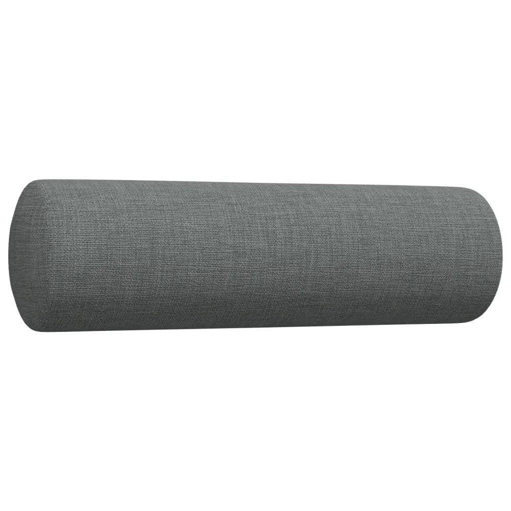 vidaXL Set di Divani 2 pz con Cuscini Grigio Scuro in Tessuto