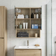 Mobiletto per specchio da bagno Rovere Sonoma 50 x 14,5 x 70 cm 889201