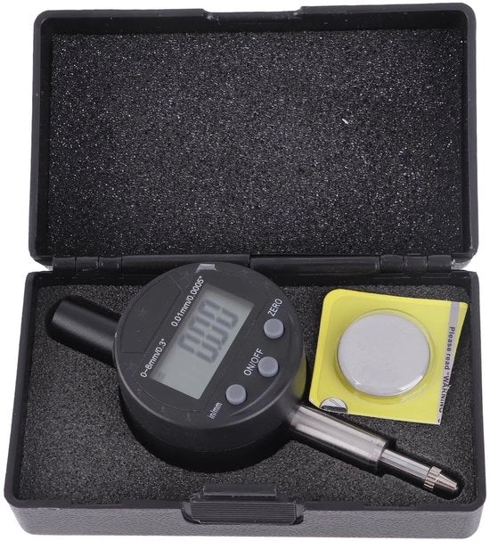 Orologio Digitale di Precisione - Risoluzione 0,0005 Pollici/0,01 Mm - Design Micro - Lega di Alluminio - Duraturo e Leggero - Ologramma Digitale con Scorrimento