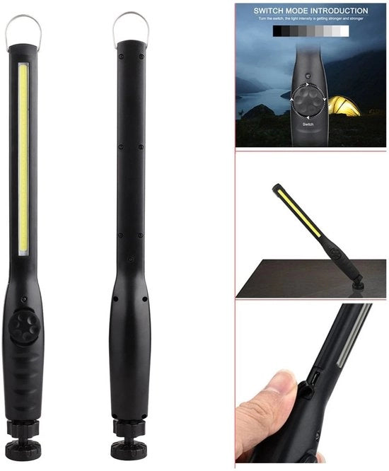Lampada LED portatile, con striscia di lavoro lunga, magnetica e regolabile, illuminazione di emergenza, 1 pezzo