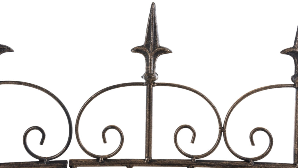 Set di 4 recinzioni da giardino Mangold bronzo