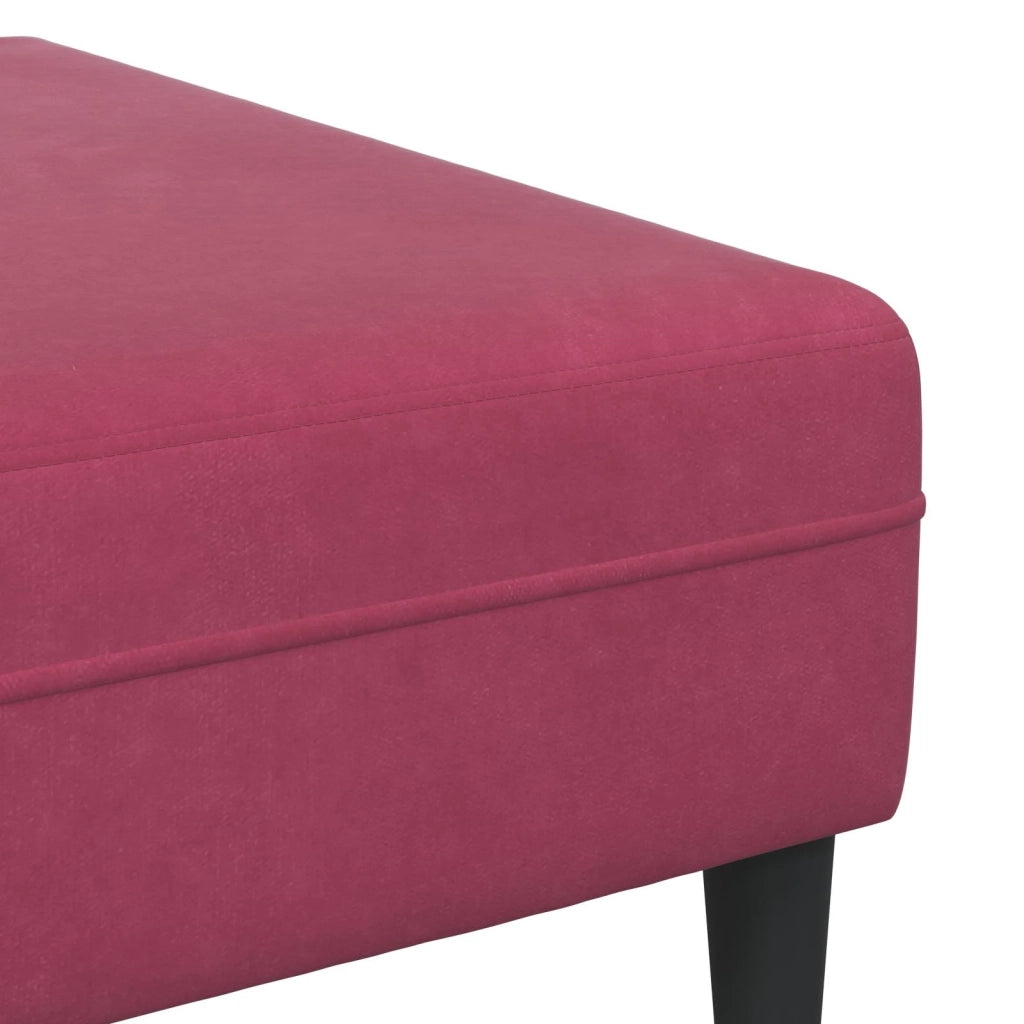 Divano per Soggiorno 3 pcs Rosso Vino 250 x 188 x 76 cm 3335126