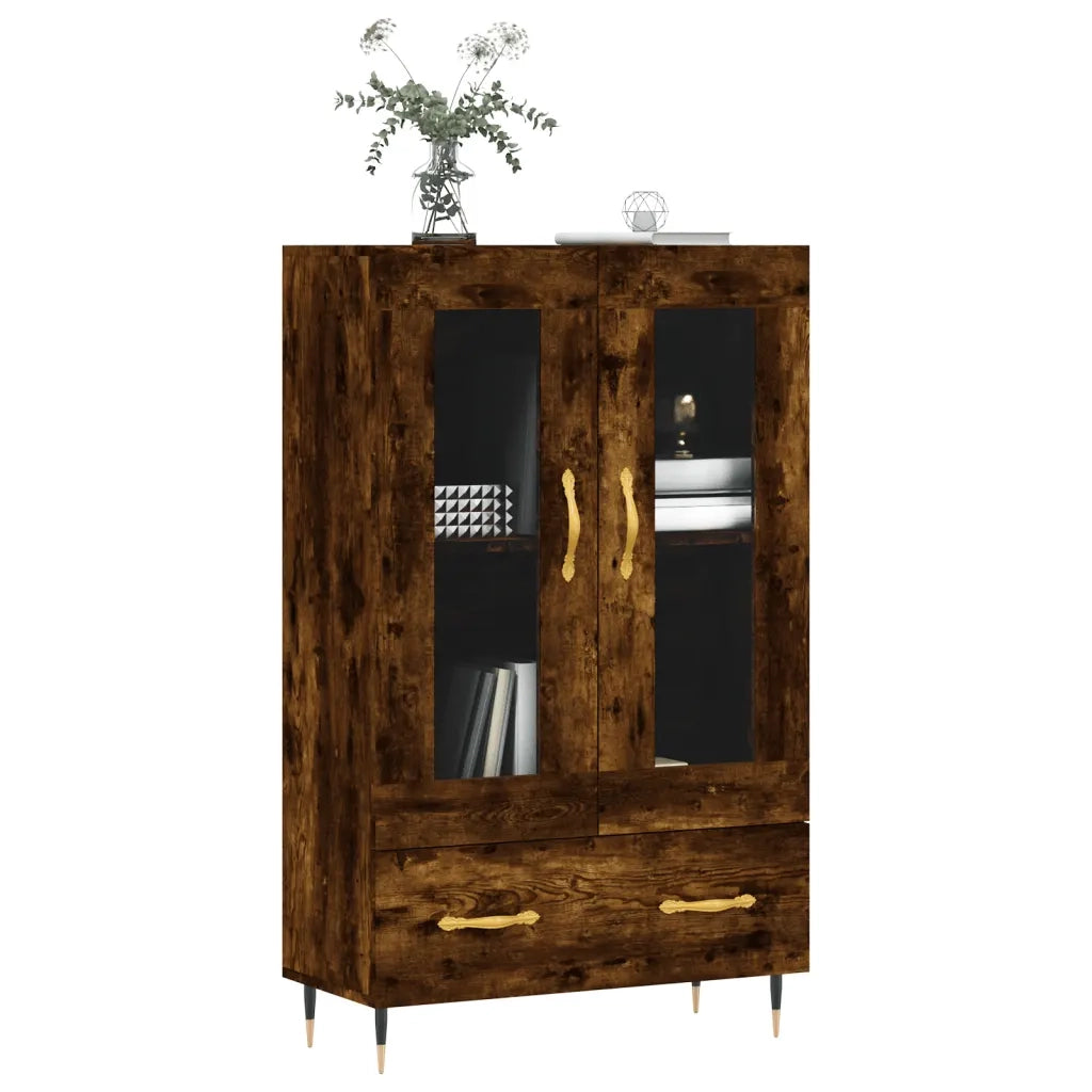 Credenza Rovere Fumo 69,5x31x115 cm in Legno Multistrato 828281