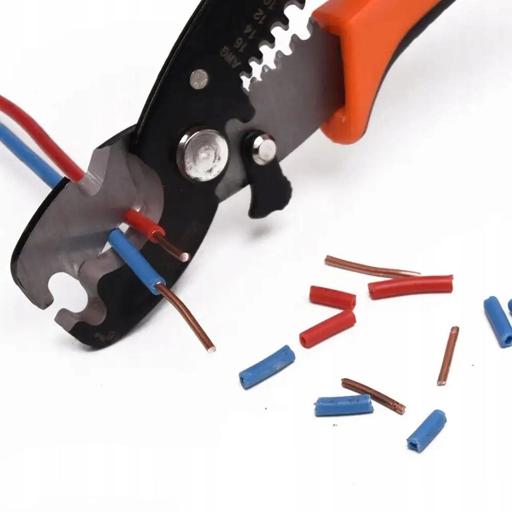 Pinza per Taglio e Spellatura Cavi – Acciaio Temperato, Manico Ergonomico | Lunghezza 180 mm, Gamma 0,2-6 mm