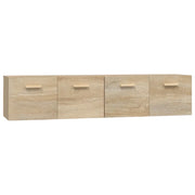 Armadietto a Muro | Mobili Parete 2 pz Rovere Sonoma 80x35x36,5cm Legno Multistrato