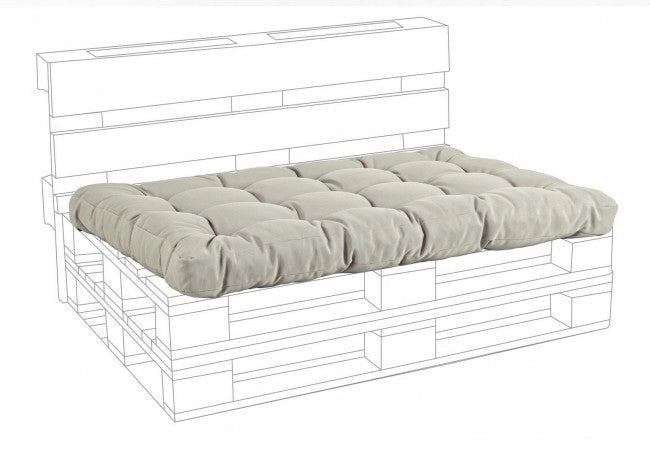 Cuscino Seduta per Pallet Poly230 Beige in Tessuto per Esterno