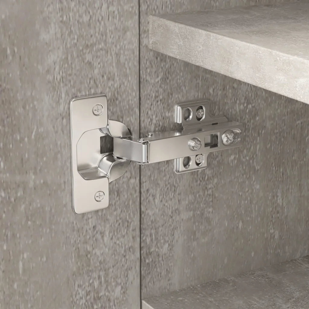 Scarpiera Grigio Cemento 55x35x108 cm in Legno Multistrato cod mxl 41059