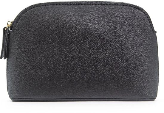 Borsa di trucco portatile, borsa di bellezza per donna, zaino di stoccaggio per viaggi con cerniera, borsa a mano con protezione per oggetti, borsa portatile per stoccaggio di trucco, nera