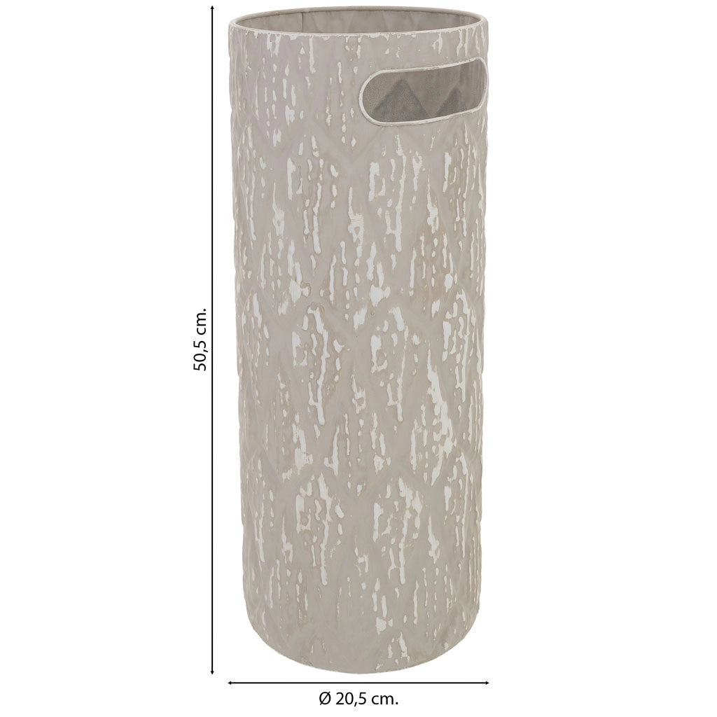 Portombrelli in metallo grigio 20,5x20,5x50,5h cm