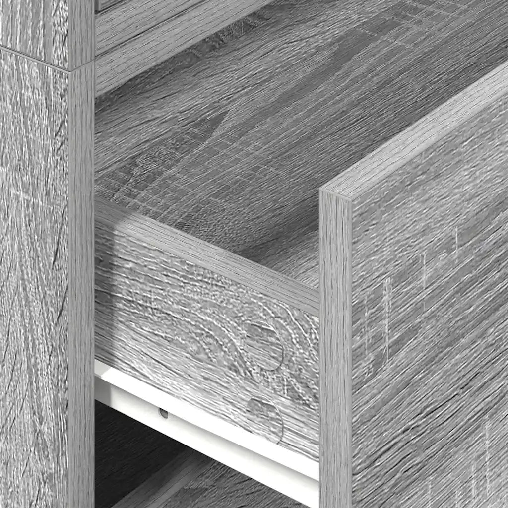 vidaXL Armadi con 2 Cassetti 2 pz Grigio Sonoma 60x31x40 cm Truciolato