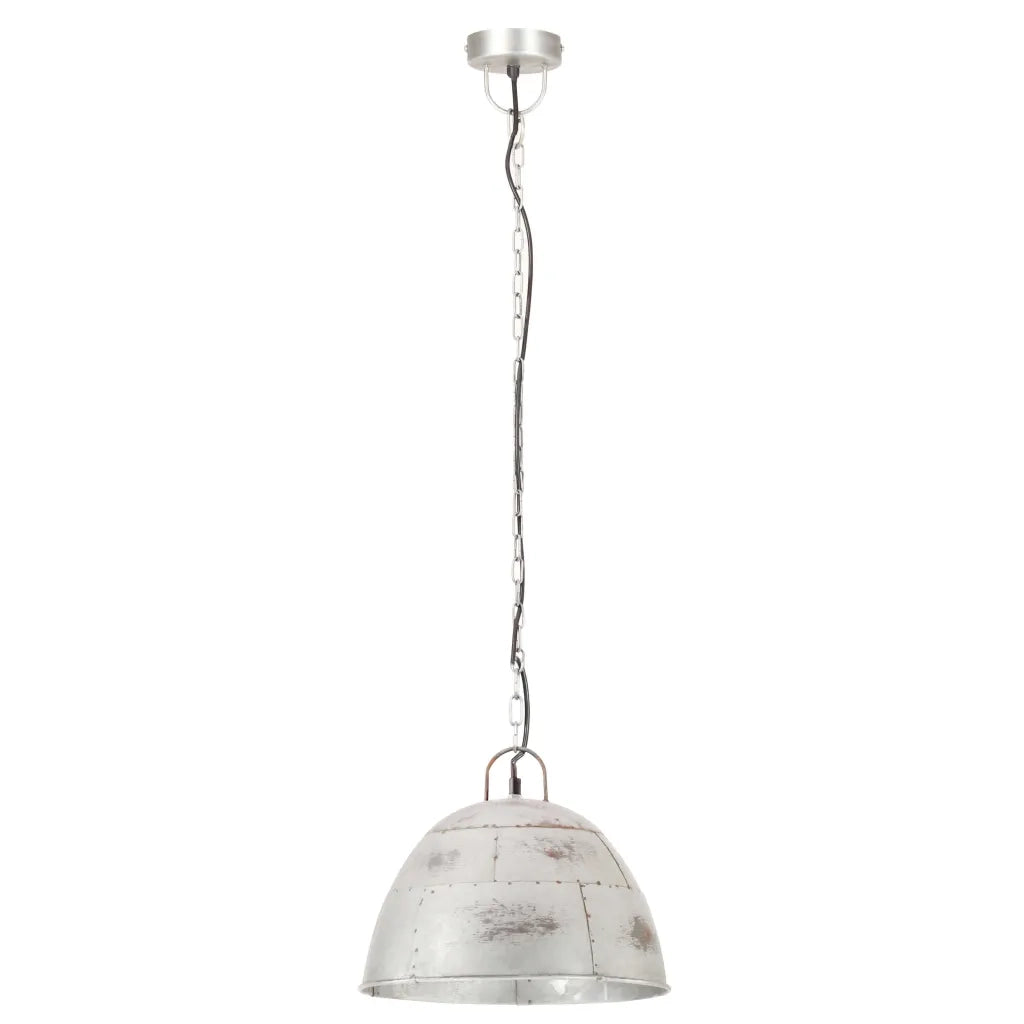 Lampada a Sospensione Vintage 25 W Argento Rotonda 31 cm E27 CFW1228688