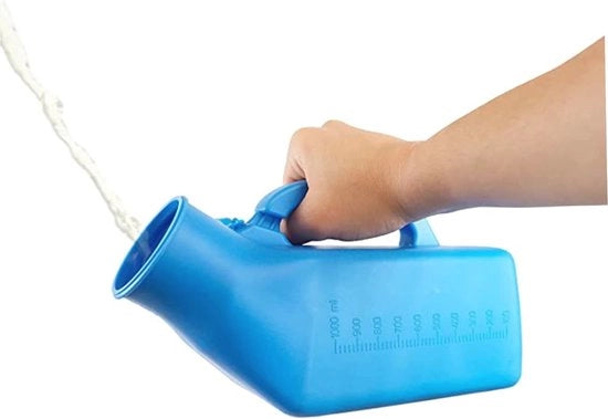 Flessa Portatile per Urine per Uomini - Resistenti alle Morsicature e Ideale per Ospedali da Campo - 1200 Ml