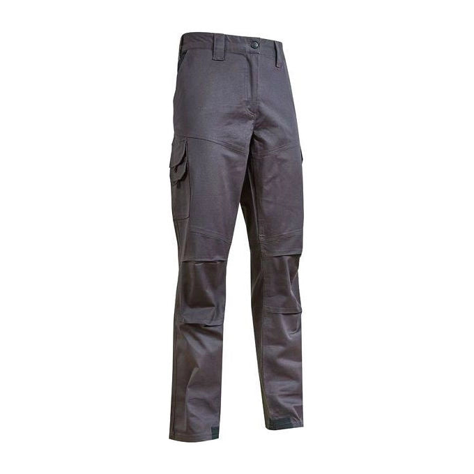 U-power WST211GI Guapo Pantaloni da Lavoro Uomo Slim Fit Multitasche Ginocchiera 98% Cotone Elasticizzato colore Grigio