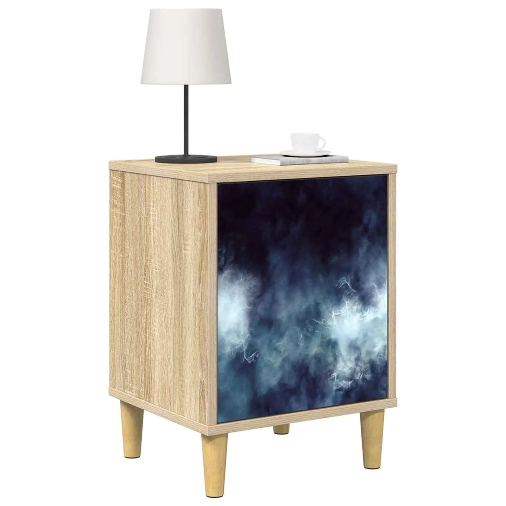 Armadio da Notte RAALTE 2 pz Rovere Sonoma 36 x 33 x 50 cm 8007196