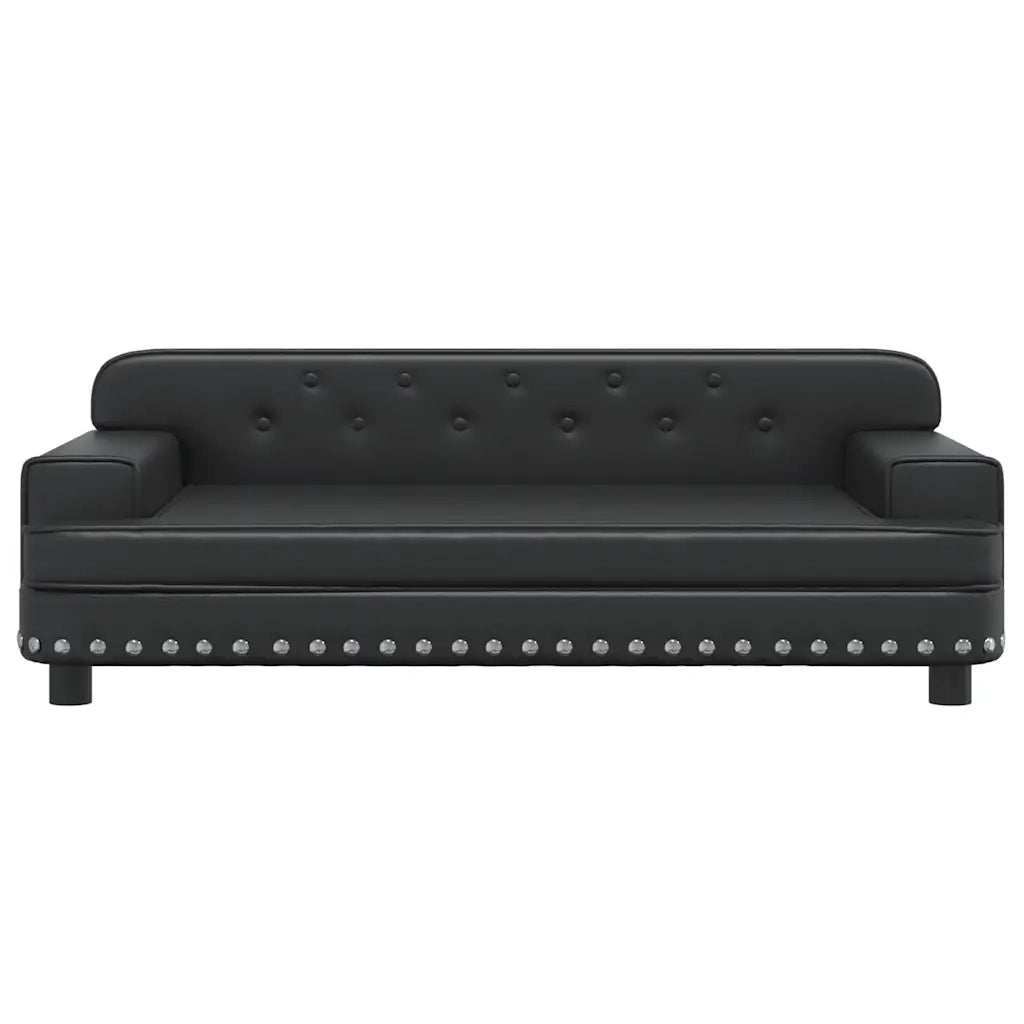 Lettino per Cani Nero 90x53x30 cm in Similpelle 171876