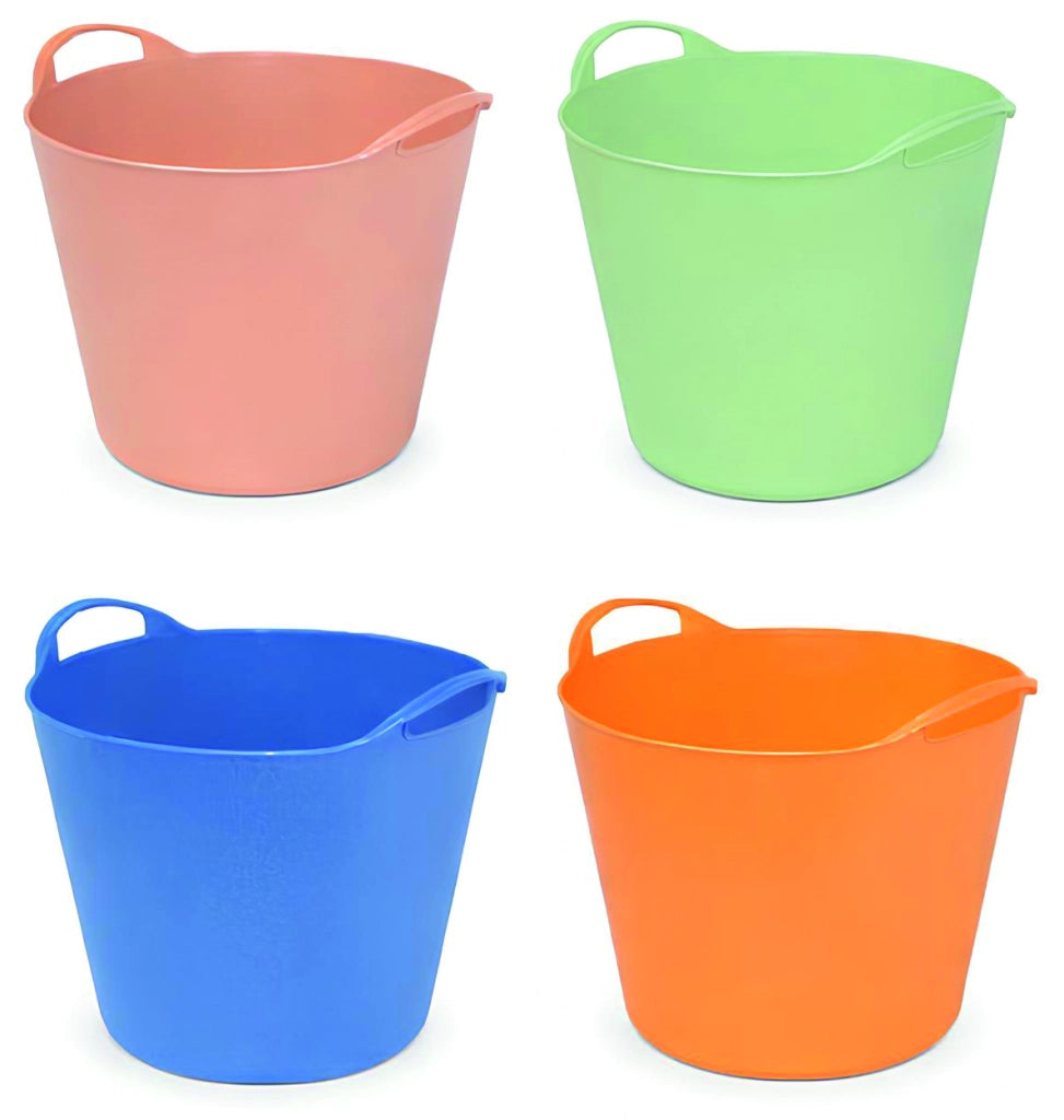 SECCHIO CONTENITORE MULTIUSO ''FLEX-BAG'' lt. 15 - Ø cm. 32,5, Col. assortiti 12.00 pz