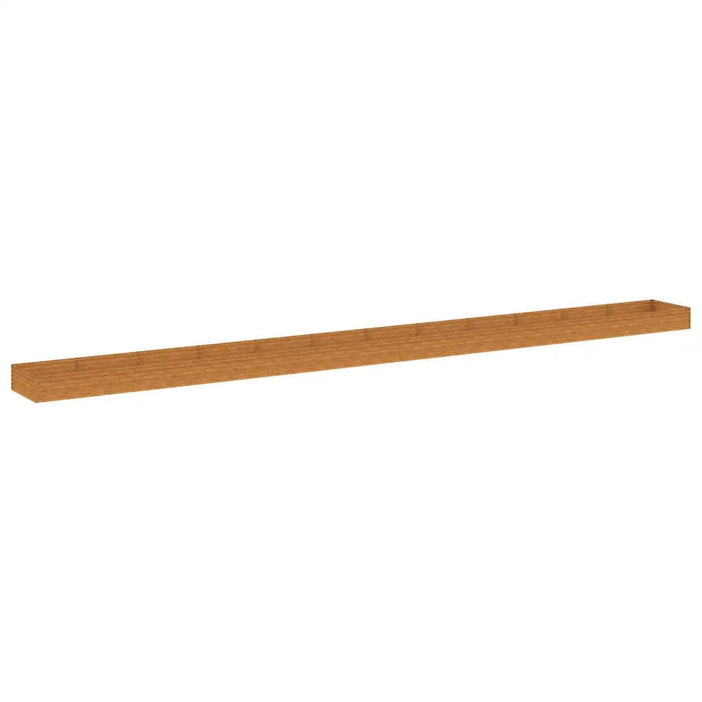 Fioriera Rialzata da Giardino 1150x100x36 cm in Acciaio Cortencod mxl 106198