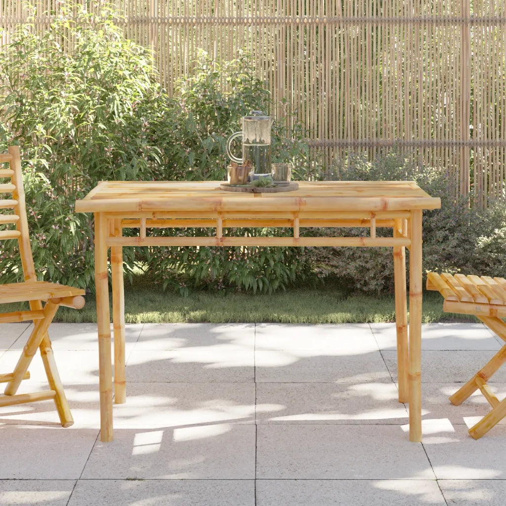 Tavolo da Pranzo da Giardino | Tavolino da esterno 110x55x75 cm in Bamb¨´