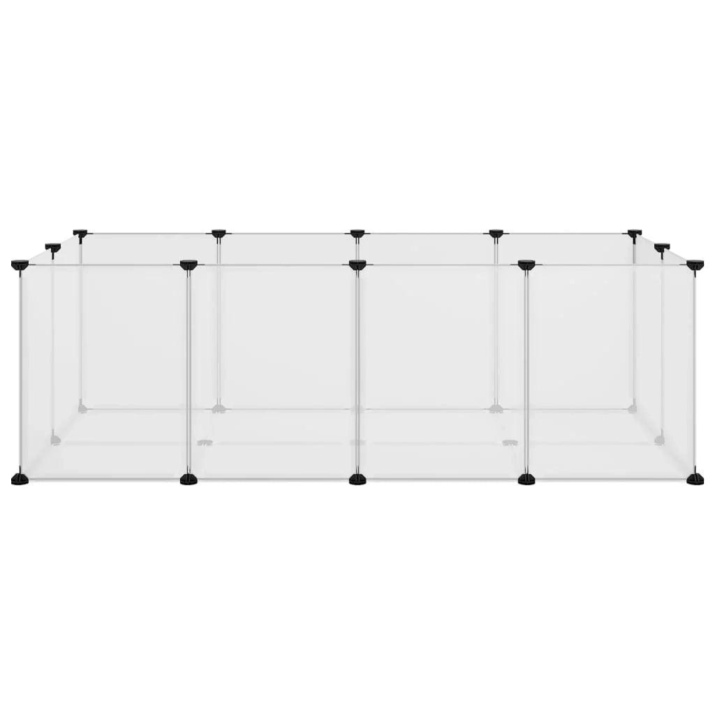 Gabbia trasparente per piccoli animali 144 x 74 x 46,5 cm PP e acciaio Trasparente 02_0041653