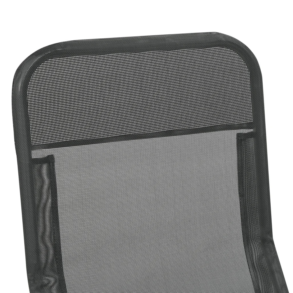 Lettini Prendisole Pieghevoli 2 pz in Textilene Antracite 44340