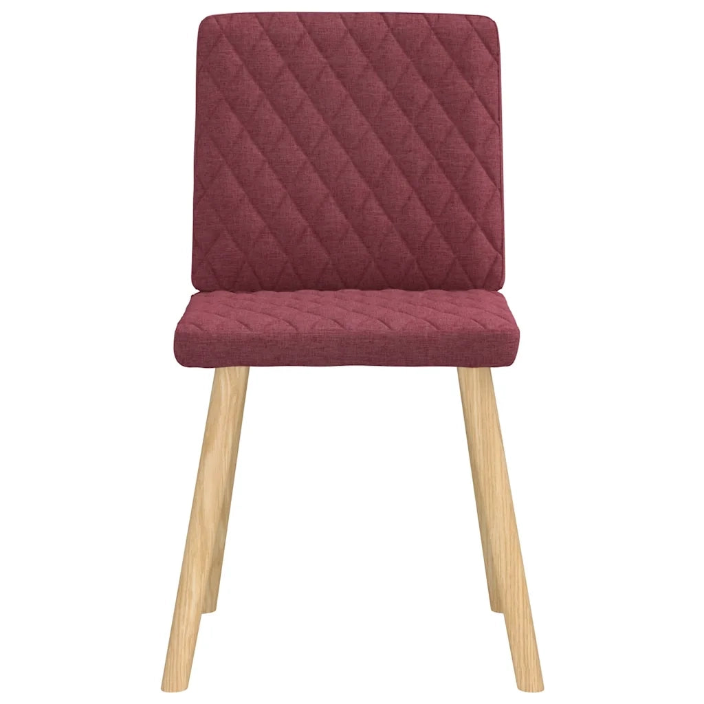 Sedie da Pranzo 6 pz Rosso Vino in Tessuto 3315494
