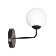 Lampada da parete PREGOS in metallo nero e vetro