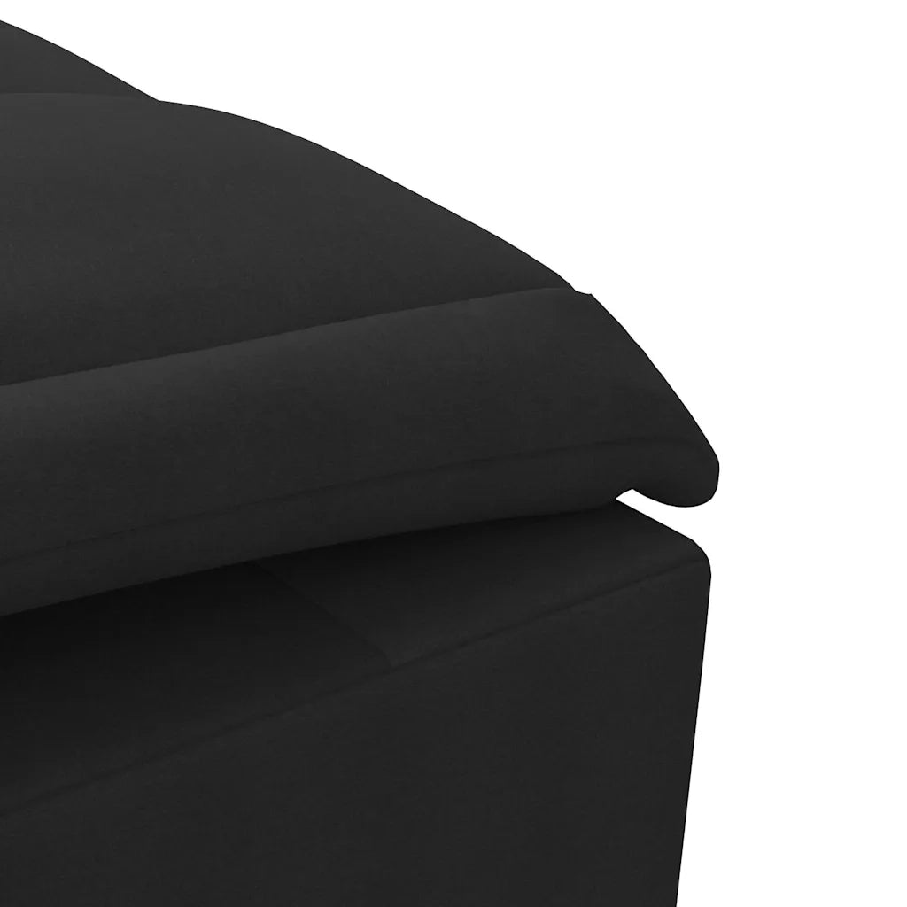 Chaise Longue Massaggi con Capezzale Nero in Tessuto CFW7862393