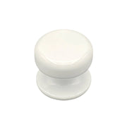 Pomolo fisso per porta SAGUATTI 875/70TB in alluminio bianco lucido