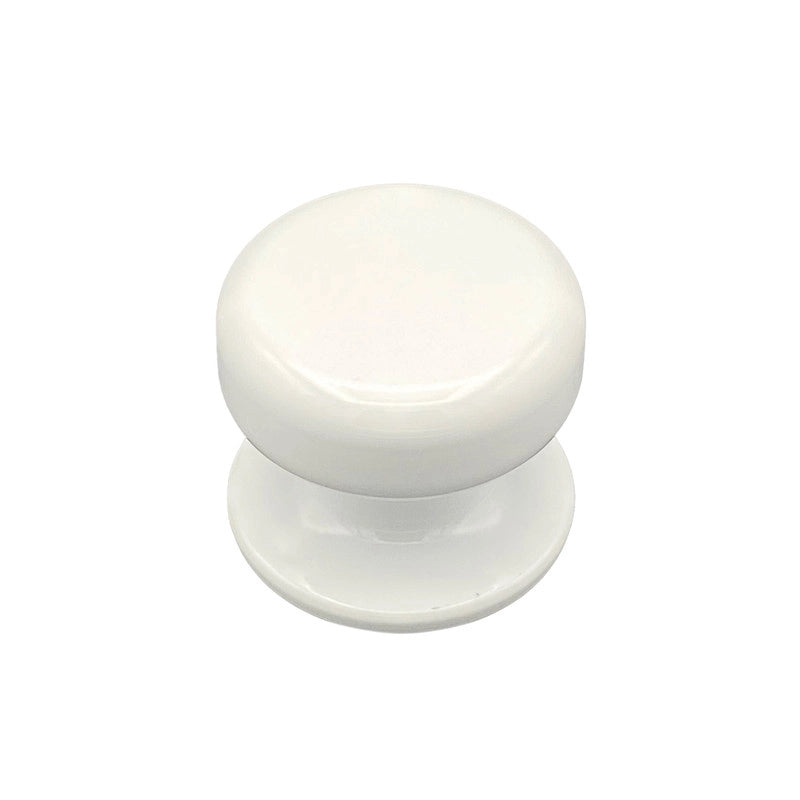 Pomolo fisso per porta SAGUATTI 875/70TB in alluminio bianco lucido