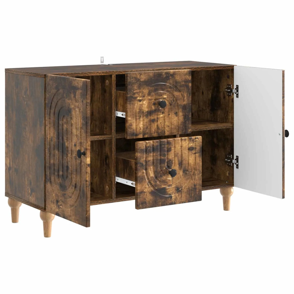 Mobile TV Rovere Fumo 89 x 34,5 x 60 cm Legno ingegnerizzato 894200