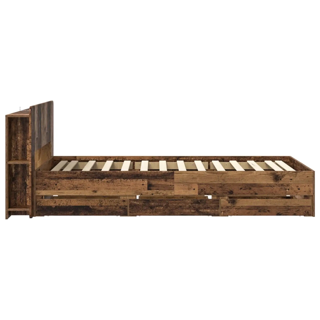 Telaio del letto con storage Legno antico 80 x 200 cm 3433915