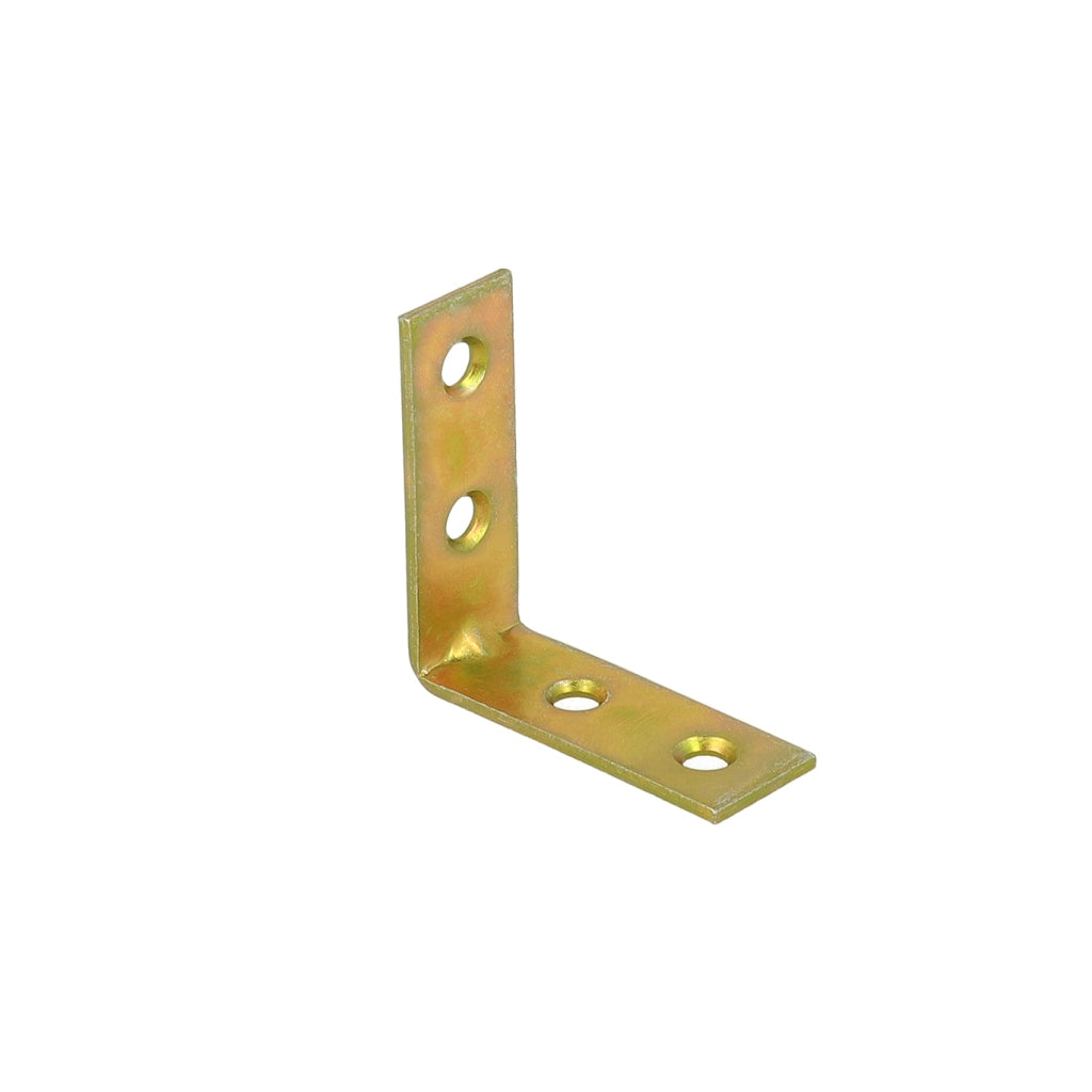 Lastrine di giunzione ad angolo in acciaio zincato giallo 60 x 60 mm. 4 pz.