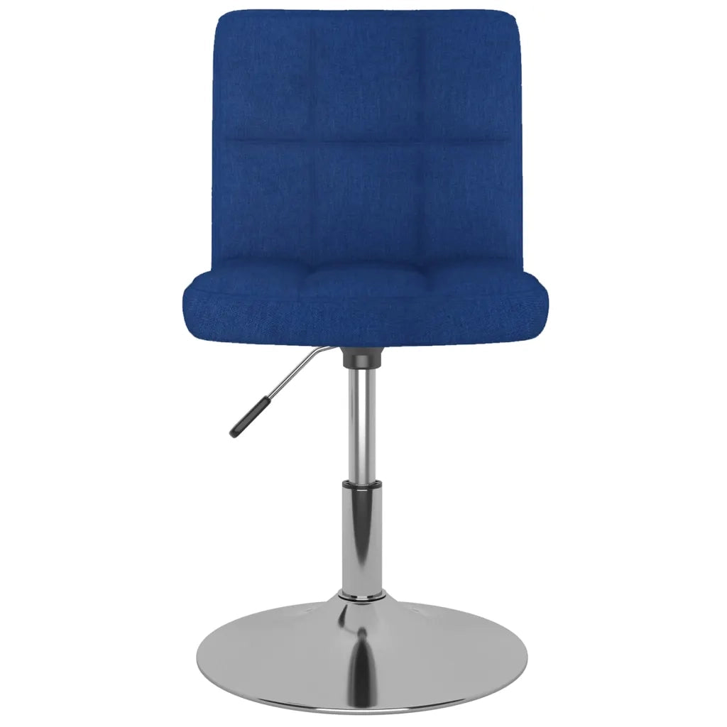 Sedie da Pranzo Girevoli 2 pz Blu in Tessuto 334213