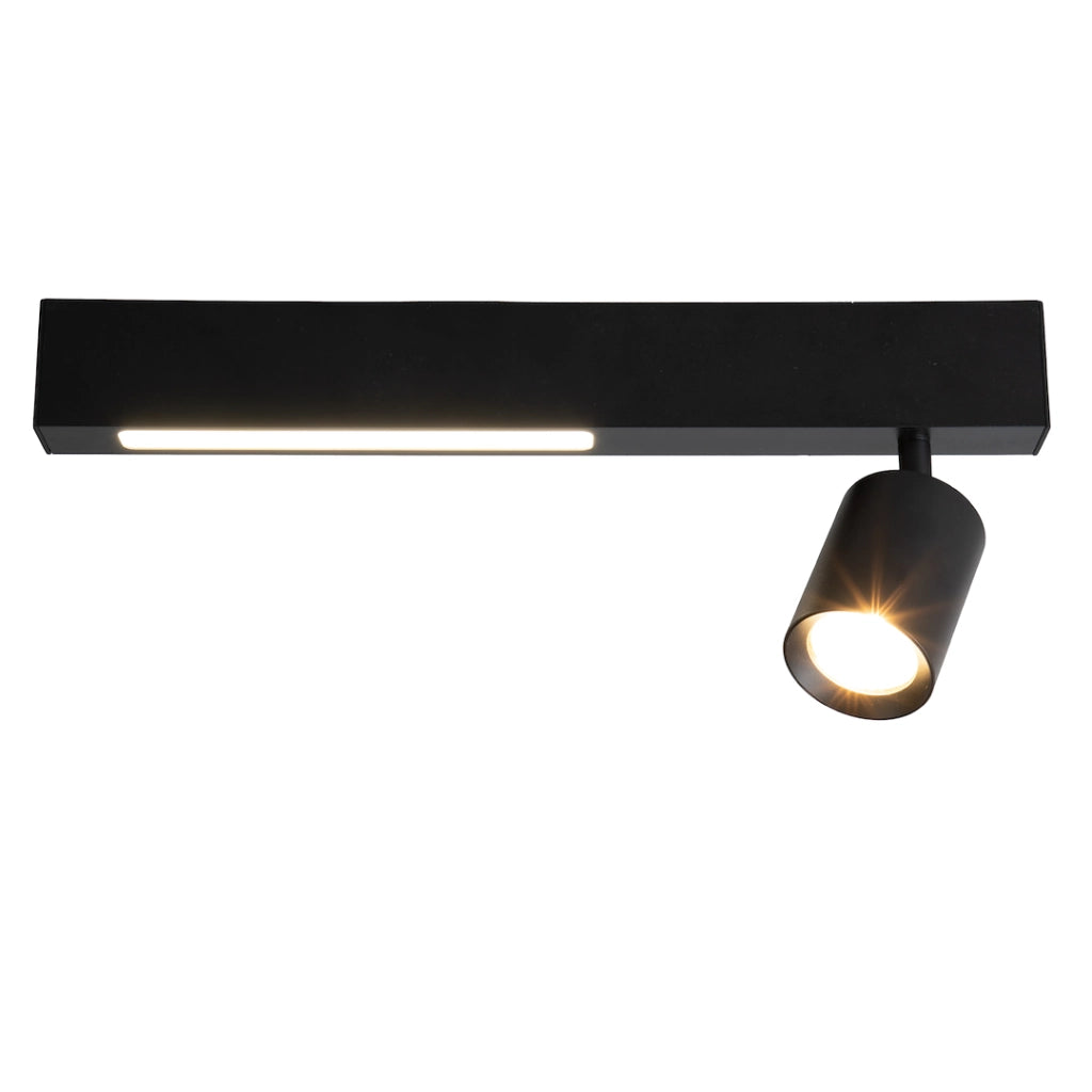 Faretto plafoniera barra nera Magnet LED 5W CCT GU10