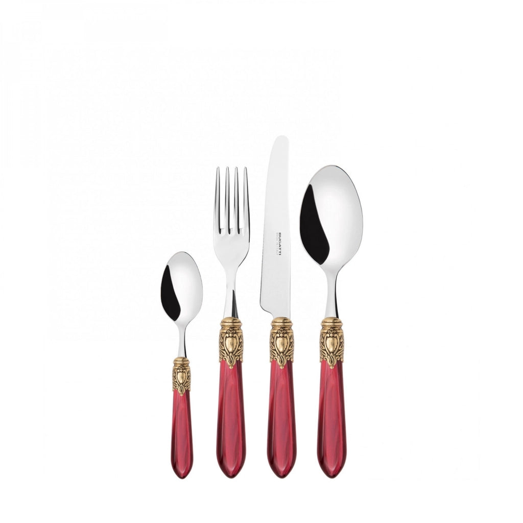 OXFORD Ghiera Dorata, Posate Set 24 Pz, Scatola Compact, Casa