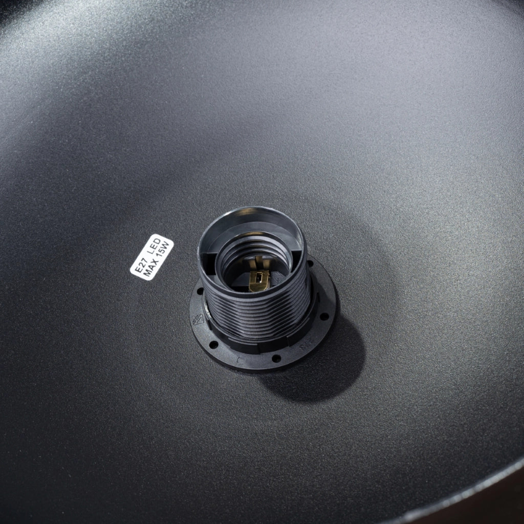 Lampada a sospensione MARION in acciaio nero E27 LED Max 15W stile scandinavo