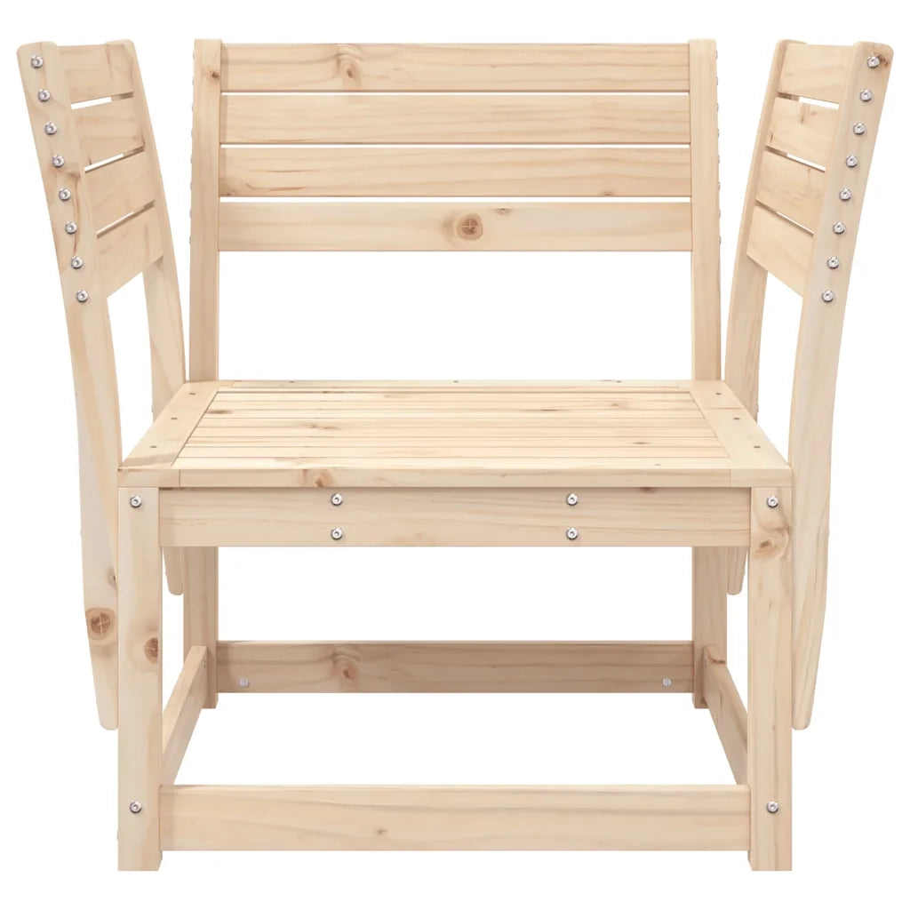 Sedia da Giardino in Legno Massello Pino 844674