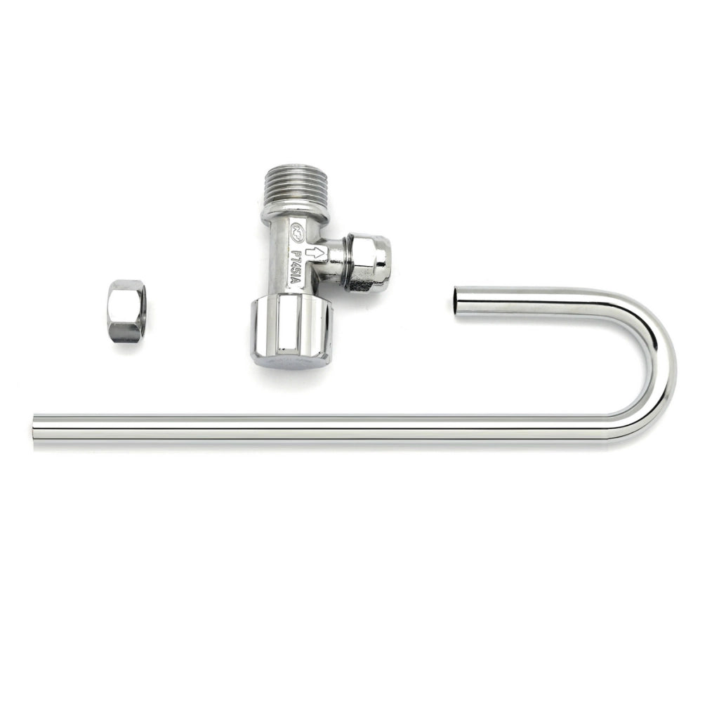 RUBINETTO WC MASCHIO 1/2 CON TUBO J- 1/2- DEBOR- pezzi 1