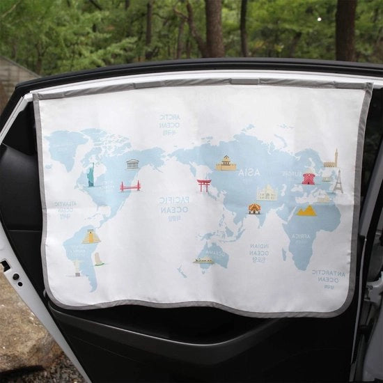 Parasole per Auto per Bambini e Neonati - Blocco Sole, Protezione - Kit di Viaggio per Auto con Parasole a Maggiore Apertura
