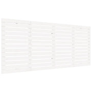 Testiera | Testata da Parete Bianca 166x3x91,5 cm Legno Massello di Pino