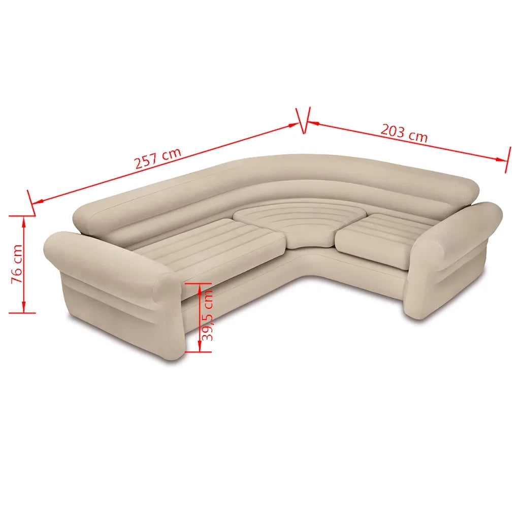 INTEX Sofà/Divano Angolare Gonfiabile 257x203x76 cm 68575NP 91053