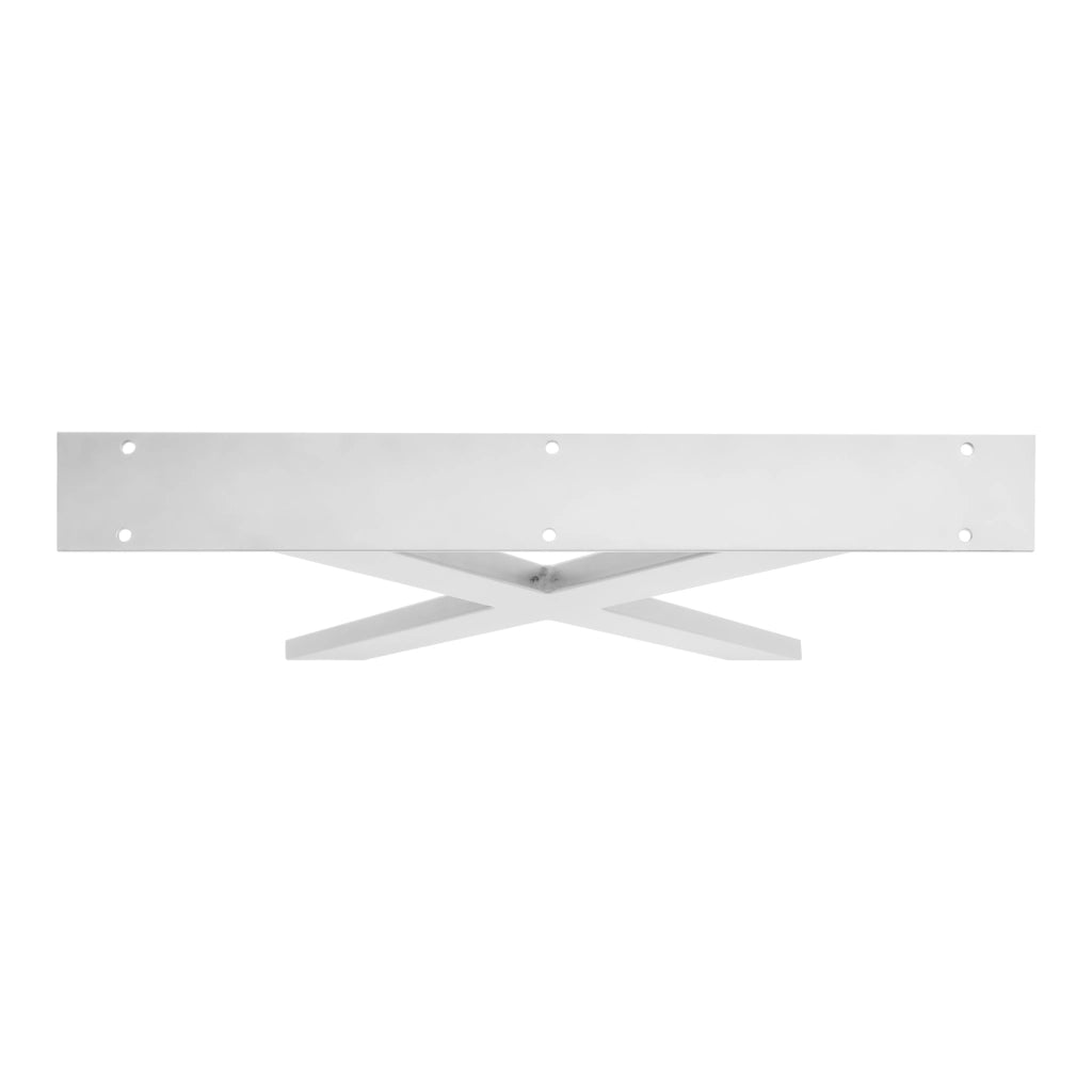 Set di 2 piedi per tavolo - X-shaped - bianco