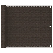 Paravento da Balcone Marrone 75x500 cm in HDPE