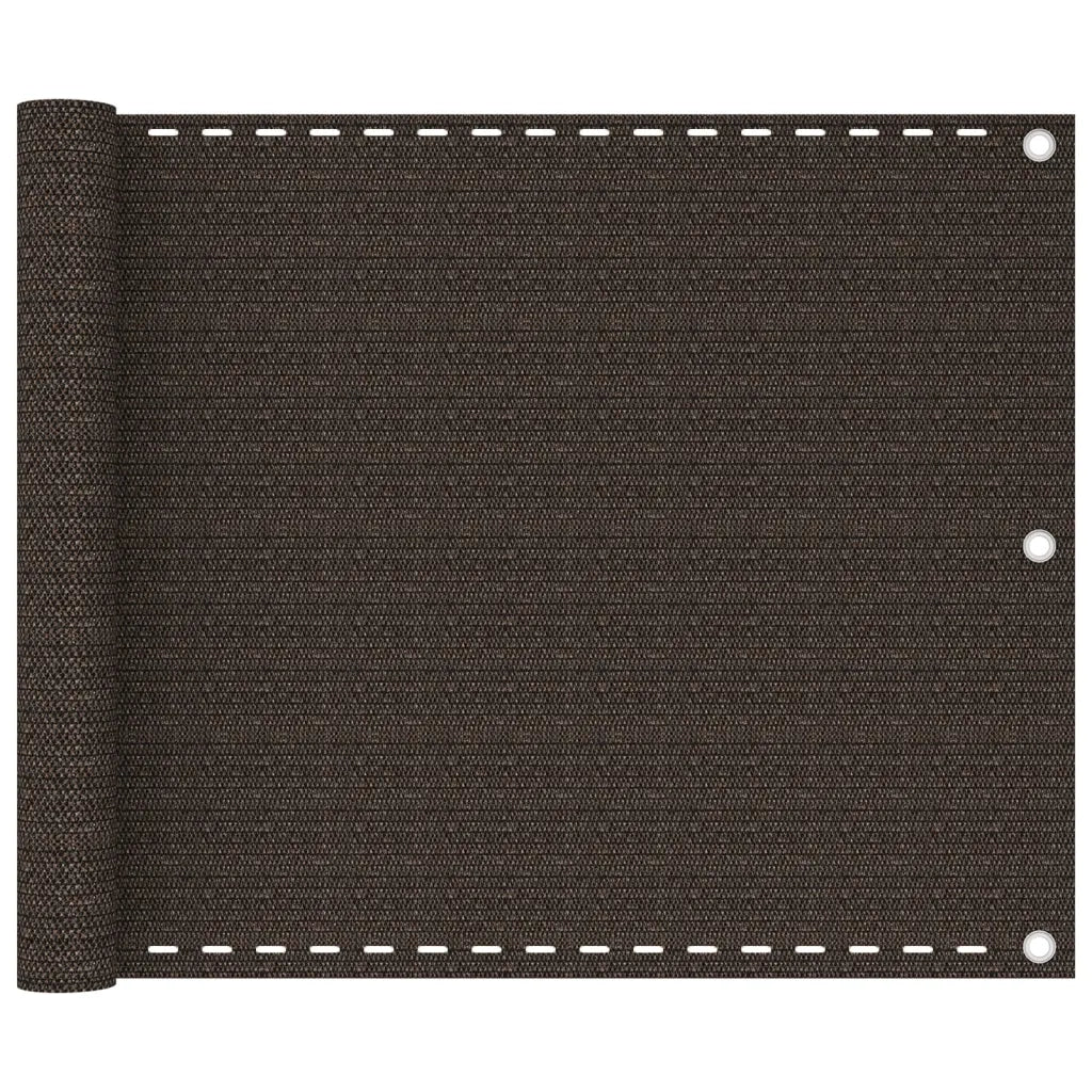 Paravento da Balcone Marrone 75x500 cm in HDPE