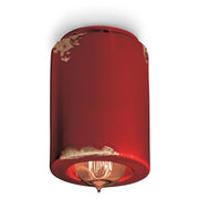 Plafoniera Vintage Ceramica Bordeaux 1 Luce E14