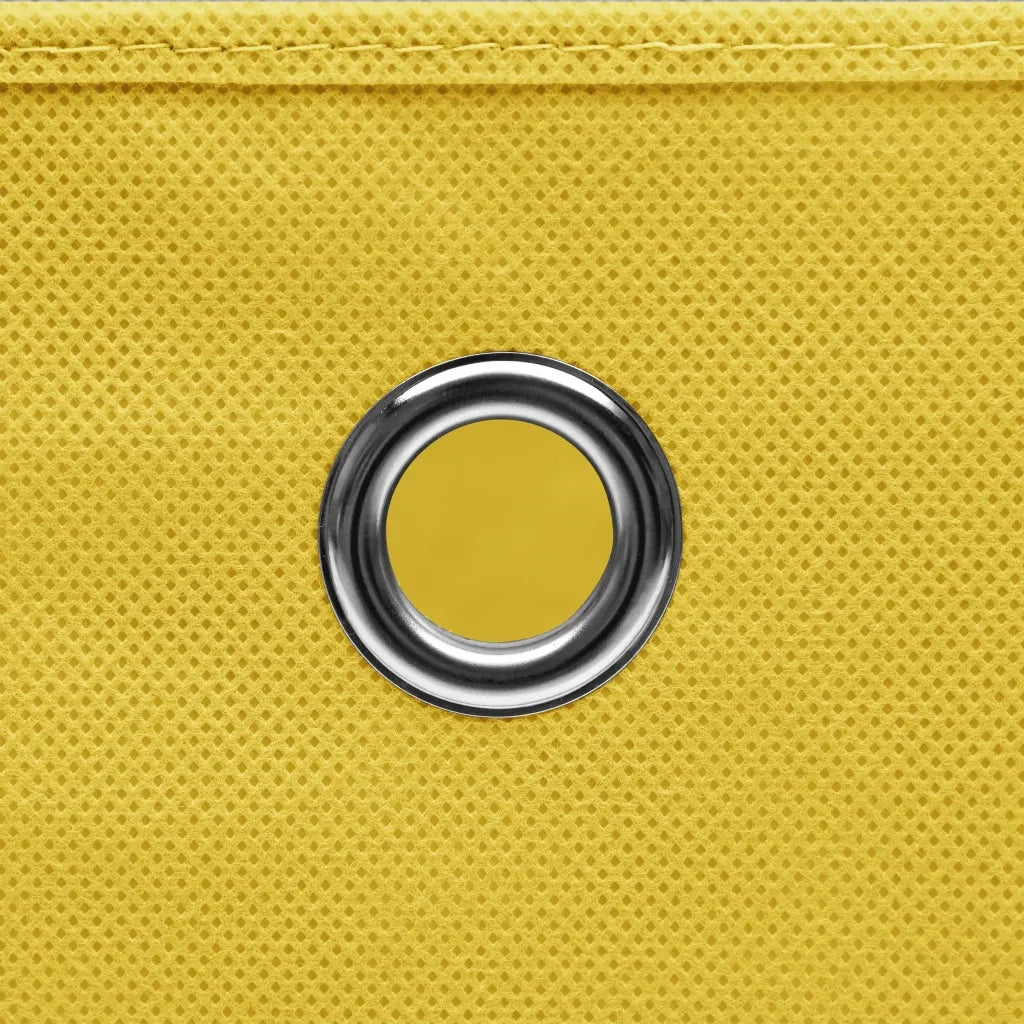 Contenitori con Coperchi 4 pz 28x28x28 cm Giallo CFW3018926