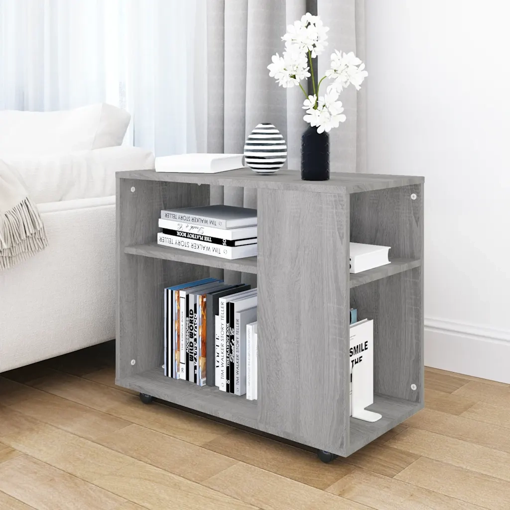 Tavolino da Salotto Grigio Sonoma 70x35x55 cm Legno Multistrato 815106