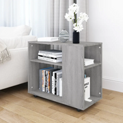 Tavolino da Salotto Grigio Sonoma 70x35x55 cm Legno Multistrato 815106