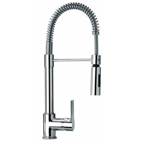 Miscelatore Rubinetto monocomando a molla PAINI serie Le Mans per lavello cod. 90CR557LLPE