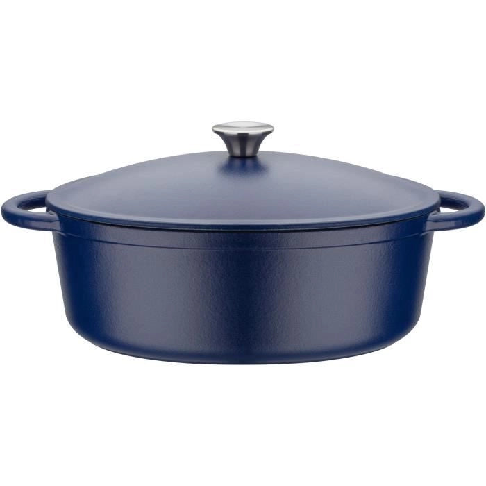GSW - Blue Magic - Cocotte - 33 x 26 cm - Ghisa - Blu - Tutte le fonti di calore inclusa l'induzione